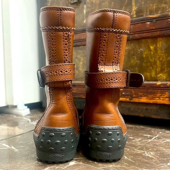 Tod’s lace up ankle buckle boots *brown* 36.5 - Picture 3 of 8